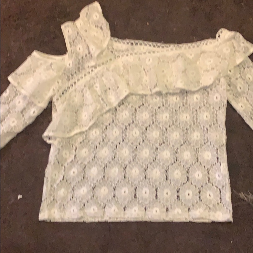 Off the shoulder lace top